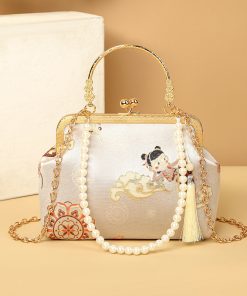 Golden Fashion Handmade Embroidery Bag